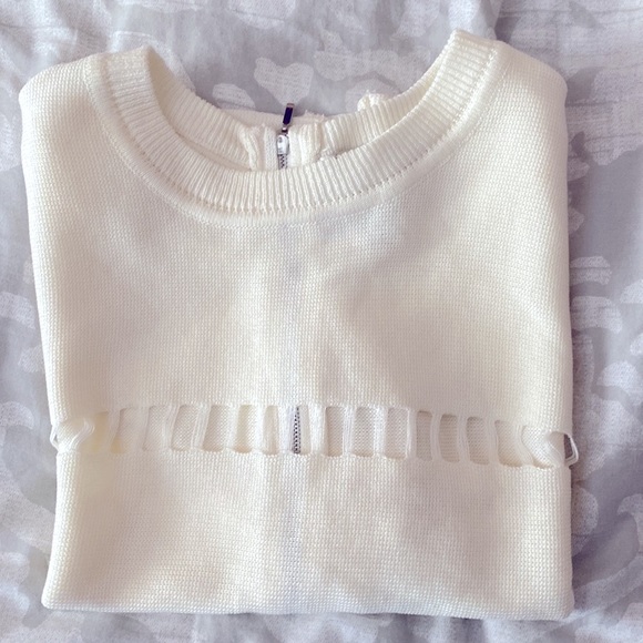 J.O.A. Sexy sweater shirt with zip up back - Picture 1 of 6